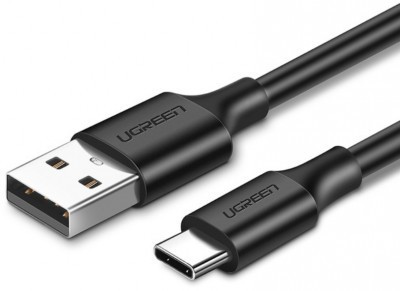 Кабель для зарядки і передачі даних Ugreen US287 USB - Type-C Cable 1м Black (60116), фото 1