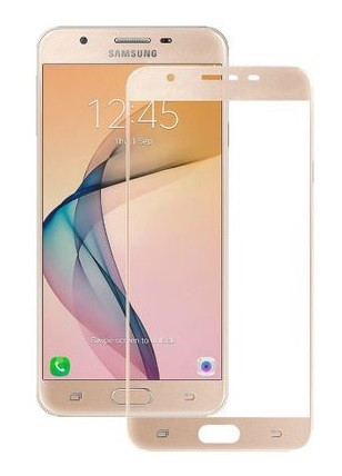 Скло захисне для Samsung G570 | J5 Prime (0,3мм, 5D, золоте) Full Glue
