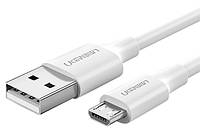 Кабель UGREEN US289 USB 2.0 A to Micro USB Cable Nickel Plating 1m (White) (60141)