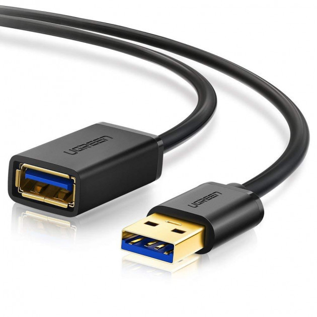 Кабель UGREEN  US129 USB 3.0 Extension Male Cable 3m Black (30127)