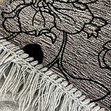 Дивандек на диван і два крісла, комплект накидки на меблі з бахромою. Міцні, надійні і якісні., фото 2