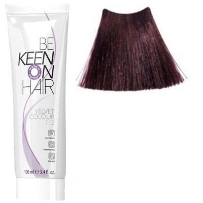 Крем фарба для волосся без аміаку Keen Velvet Colour 4.0 темний шатен 100мл.