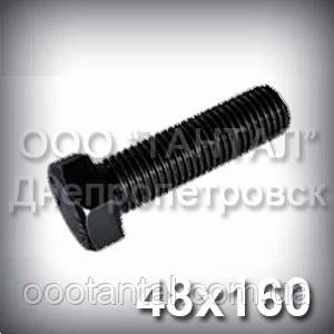 Болт М48х160 ГОСТ 15589-70 (ГОСТ 7798-70, DIN 931, ISO 4014​), фото 1