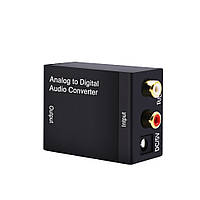 АЦП Аналого цифровой преобразователь конвертер аналогового звука 2.0 в цифровой оптический или коаксиальный