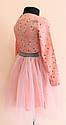 Дитяча сукня для дівчинки 104 розмір, зі зємною фатиновою спідницею, фото 3