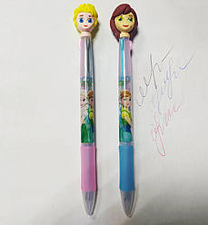 Ручка автомат 3 кольори, дитяча № 8063-FR Frozen (уп36)