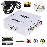 Конвертер HDMI - 3 RCA, черный