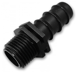 Адаптер для трубки 20 мм з зовнішньою різьбою 1/2", DSWA04-1220L