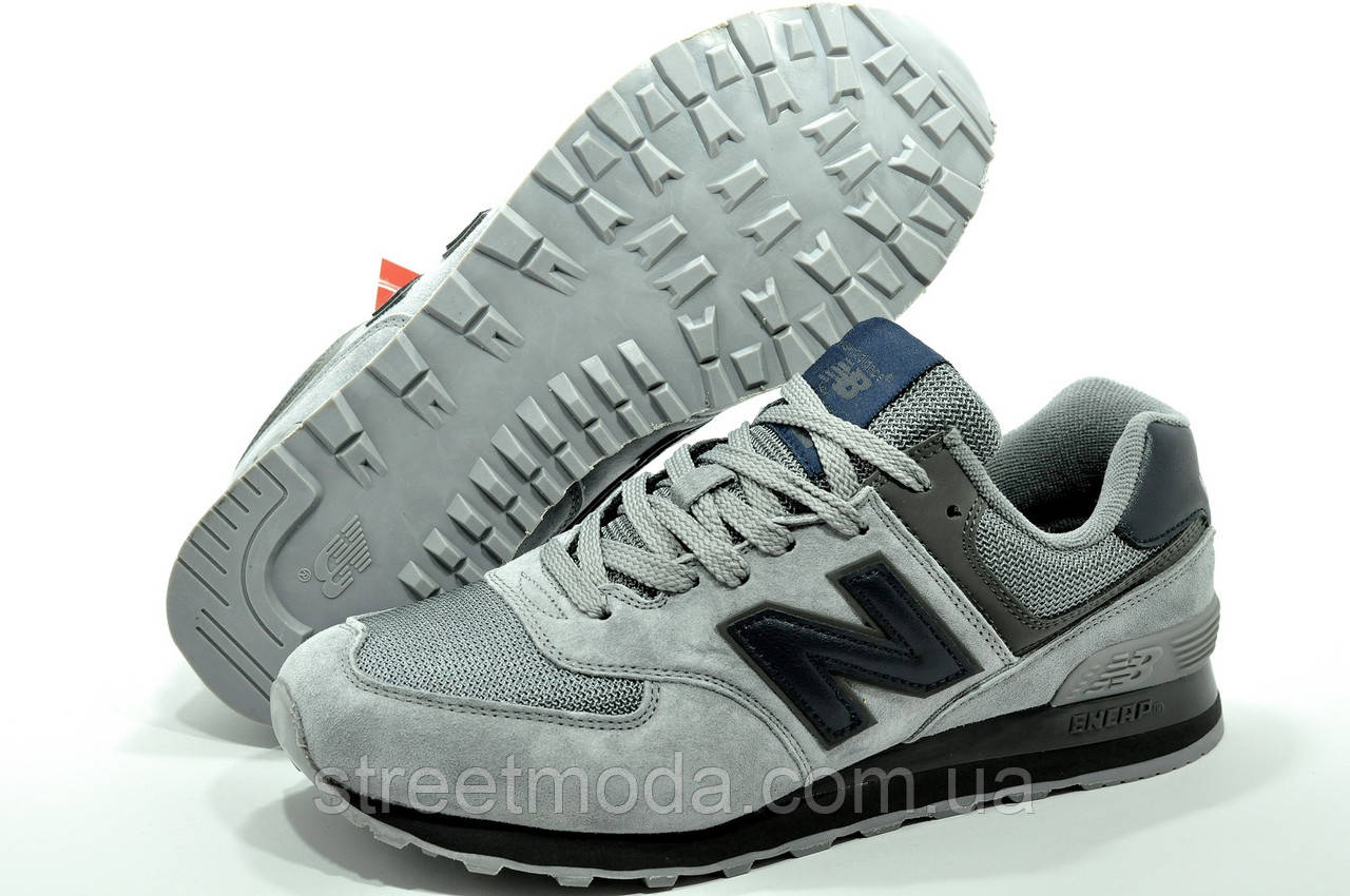 Кросівки чоловічі в стилі New Balance 574 Сірий