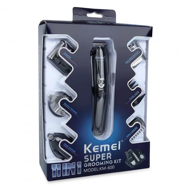 Машинка для стрижки Kemei KM-600 волос головы, усов и бороды (с подставкой) 5 Вт (триммер, бритва) - фото 5 - id-p1366817541