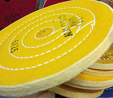 Мусліновий жовтий 25 шарів 150 мм круг полірувальний