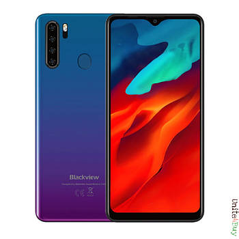 Смартфон Blackview A80 Plus 4/64 Gb Blue, 2 sim, екран 6.49" IPS, 8 ядер, 13+2+0.3+0.3/8 Мп, 4680 mAh, 4G (LTE)