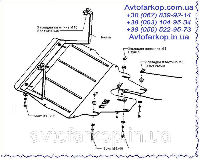 Захист двигуна Volkswagen Polo (седан)(2017-)(Захист двигуна Фольцваген Поло) Автопристрій, фото 1