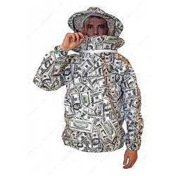 Куртка бджоляра з маскою на блискавці (Ситець)