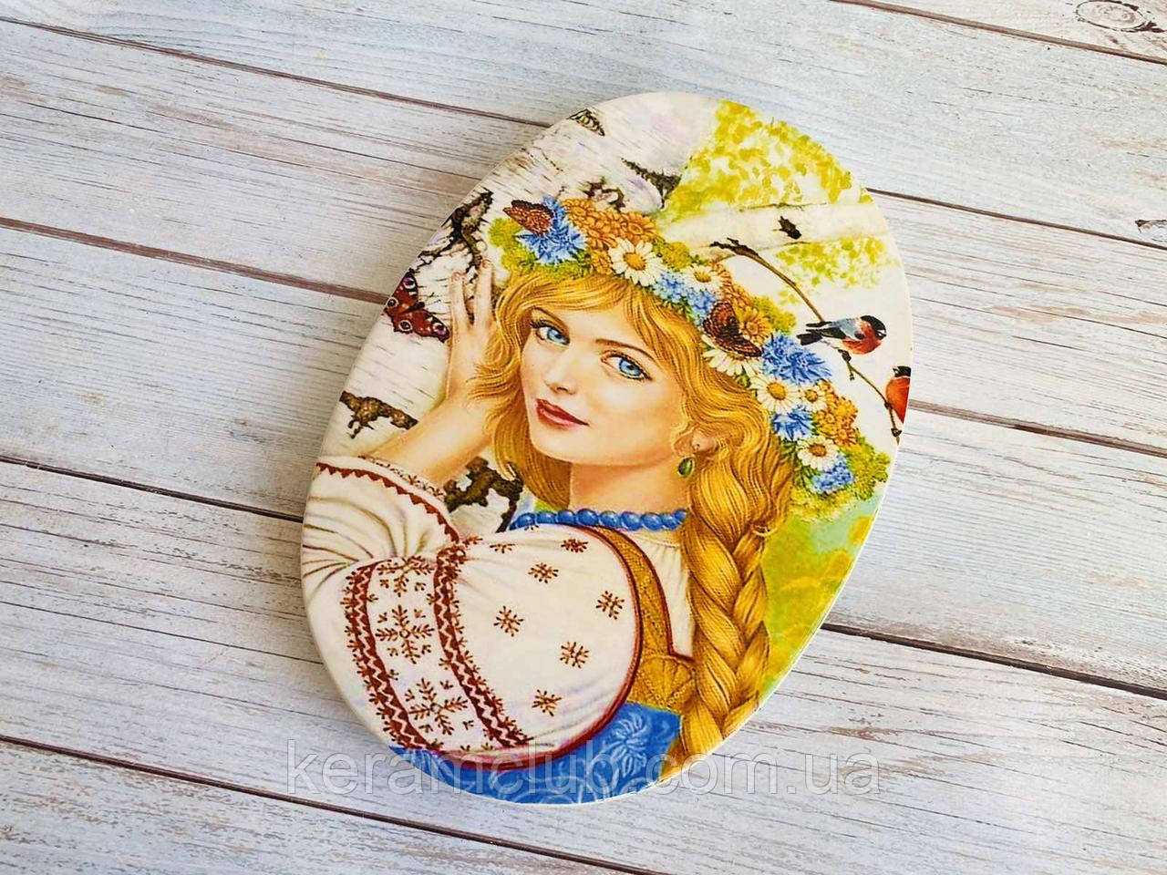 Настінне панно "Україночка" ( Підставка під гаряче) 20*29 см