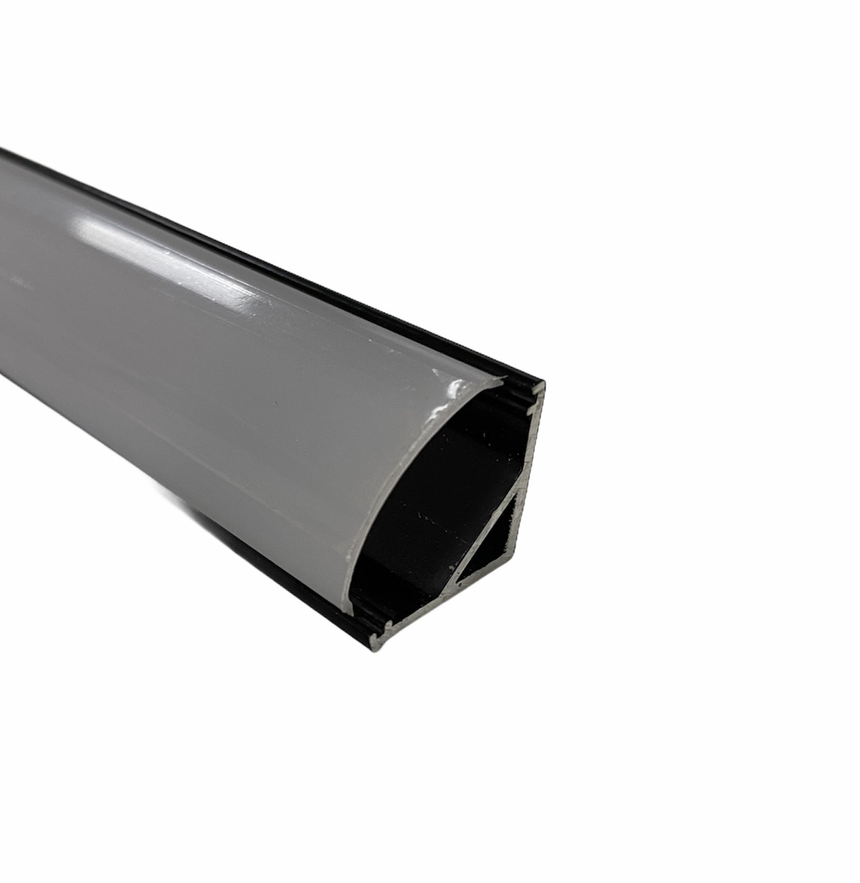А16В2. Профіль кутовий + розсіювач чорний. 2м, фото 1