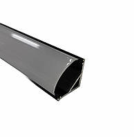 А16В2. Профіль кутовий + розсіювач чорний. 2м