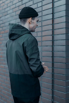 Костюм Чоловічий хакі-чорний осінній Intruder Softshell Light Куртка чоловіча весняна + штани демісезонні, фото 2