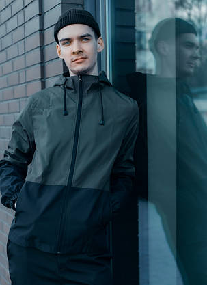 Костюм Чоловічий хакі-чорний осінній Intruder Softshell Light Куртка чоловіча весняна + штани демісезонні, фото 3