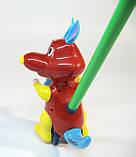 Каталка кенгуру червоний з пискавкою в кульку, фото 4