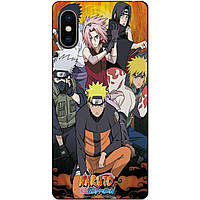 Силиконовый бампер чехол для Iphone XS с рисунком Naruto Аниме