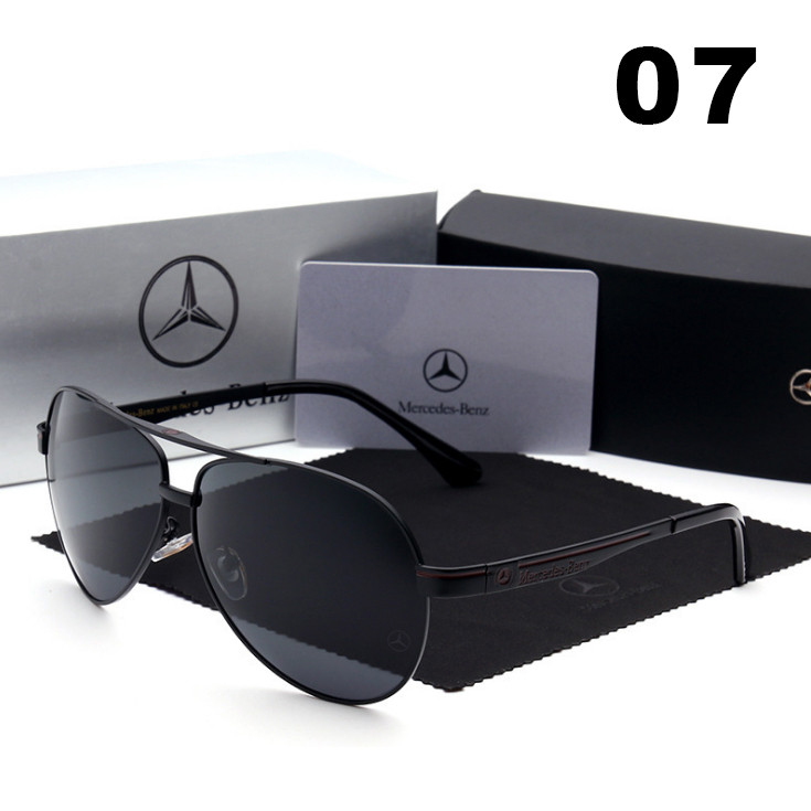 Чоловічі Сонцезахисні окуляри з логотипом Mercedes-Benz Окуляри Мерседес Чорні, фото 1