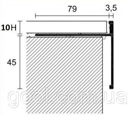капельник для круглого балкона і тераси відлив
