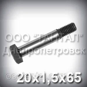 Болт М20х1,5х65 міцність 10.9 оцинкований ГОСТ 7817-80 (DIN 609, DIN 610) сталь 40Х, фото 1