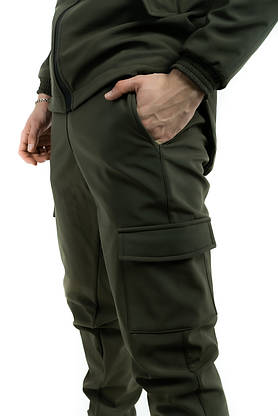 Теплі штани SoftShell "Intruder" хакі, фото 3