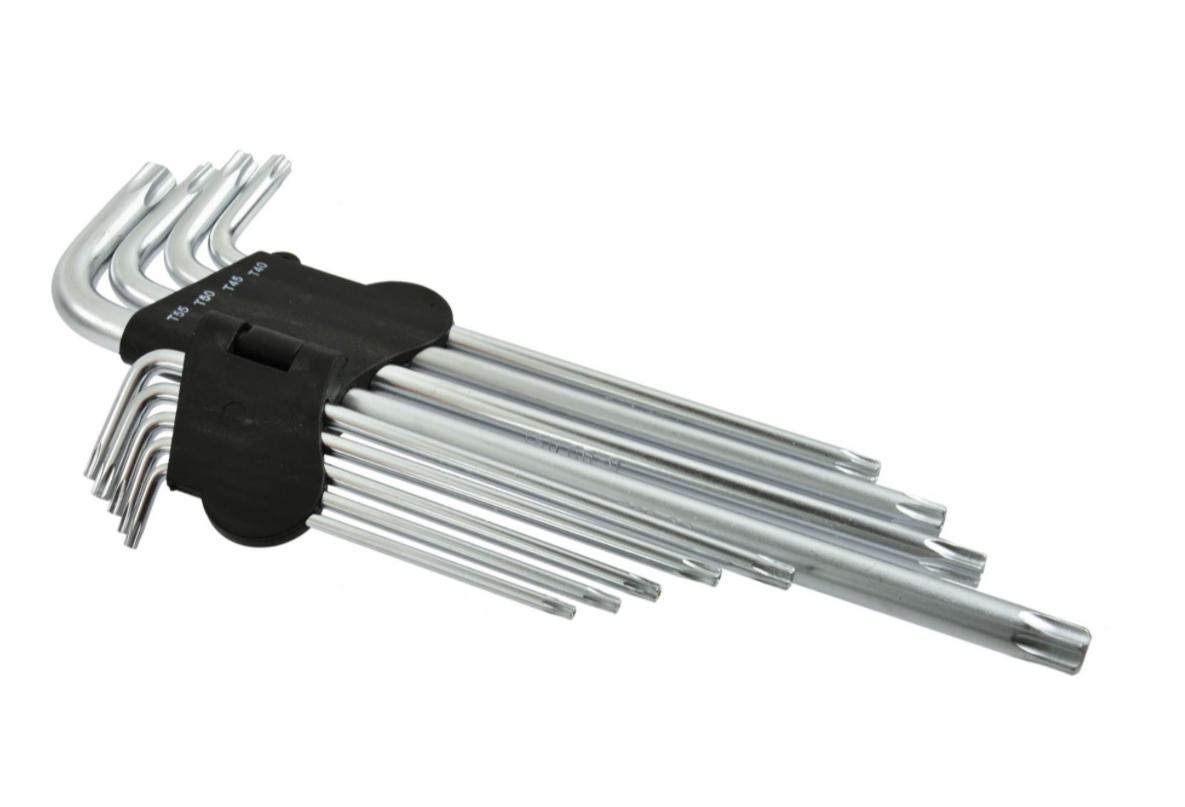 Шестигранники ТОRХ Т15-Т55 CrV 9 шт. L-260 мм GEKO G01707