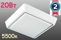 Настінно-стельовий світлодіодний світильник LUMINARIA DLS 20W 220V IP20 5500K 225*35m 1800Lm