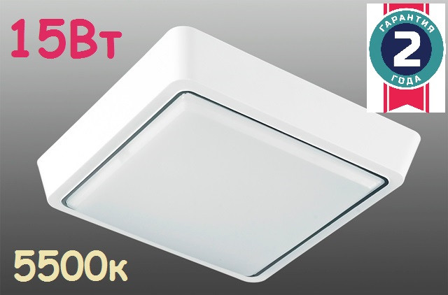 Настінно-стельовий світлодіодний світильник LUMINARIA DLS 15W 220V IP20 5500K 1350Lm 170*30m
