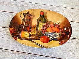 Панно "Обід" Керамклуб (Підставка під гаряче овальне) 20*29 см