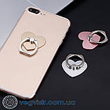 Кільце тримач для телефона Серце у формі серця Спосокетує на палець PopSocket, фото 7