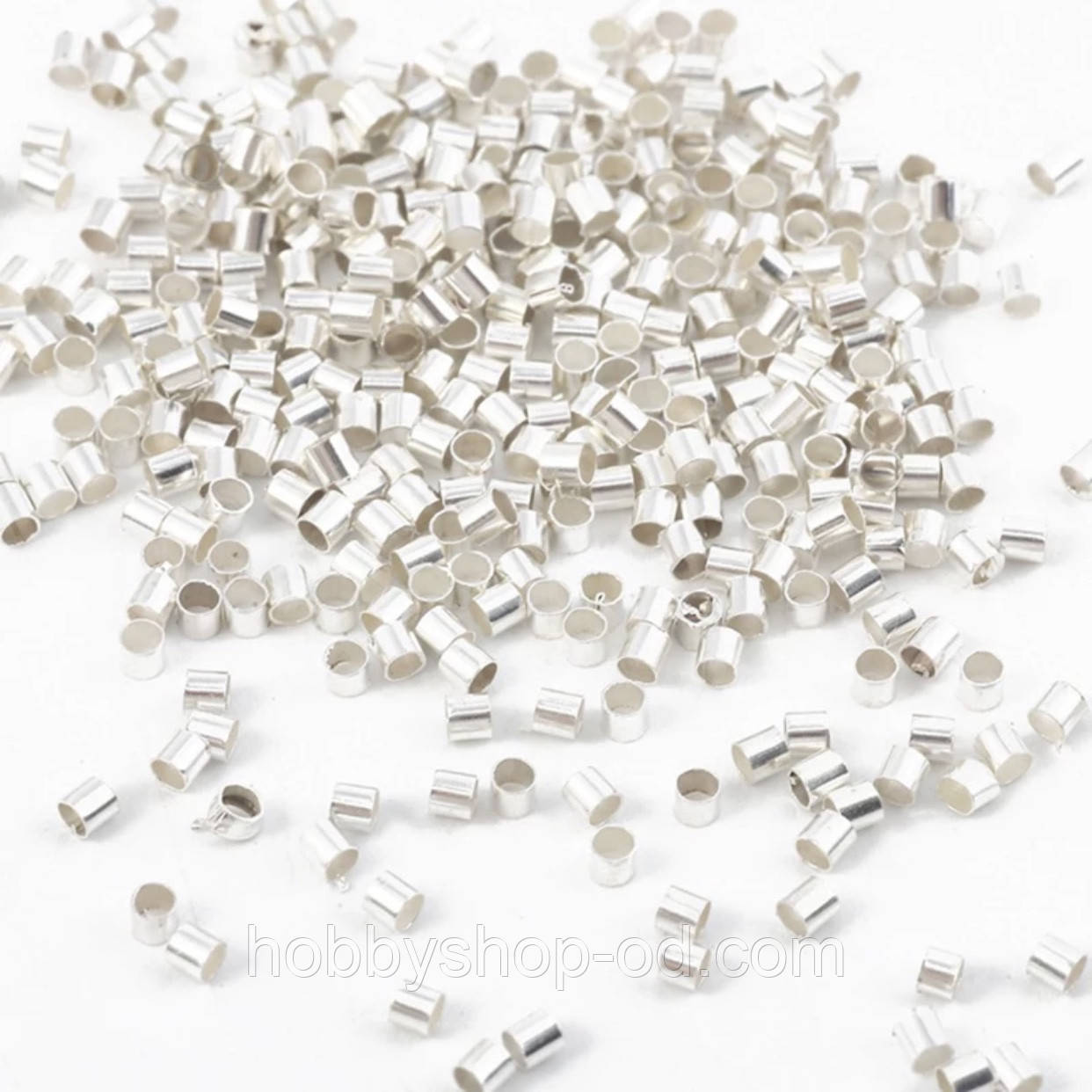 Стопери 2*2 мм світле срібло ( вага 5 г), фото 1