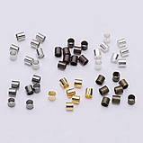 Стопери 2*2 мм світле срібло ( вага 5 г), фото 2