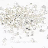 Стопери 2*2 мм світле срібло ( вага 5 г), фото 4