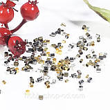 Стопери 2*2 мм світле срібло ( вага 5 г), фото 9