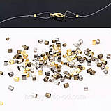 Стопери 2*2 мм світле срібло ( вага 5 г), фото 6