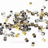 Стопери 2*2 мм світле срібло ( вага 5 г), фото 10