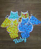 Набор ясельный "Кроха", комплект для новорожденного, детский летний костюм для девочки