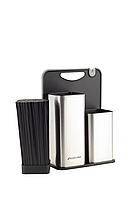 Набір Підставка для ножів + приладдя + дошка Kamille KM-7610