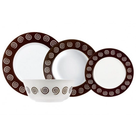 Сервіз столовий 19пр Luminarc Sirocco Brown N4867