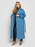Пальто жіноче вільного стилю Алеся денім, фото 4
