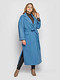Пальто жіноче вільного стилю Алеся денім, фото 5