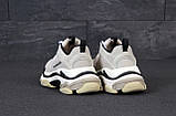 Жіночі кросівки Balenciaga Triple S, сірі шкіряні кросівки баленсіага тріпл с баленсіяга, фото 7