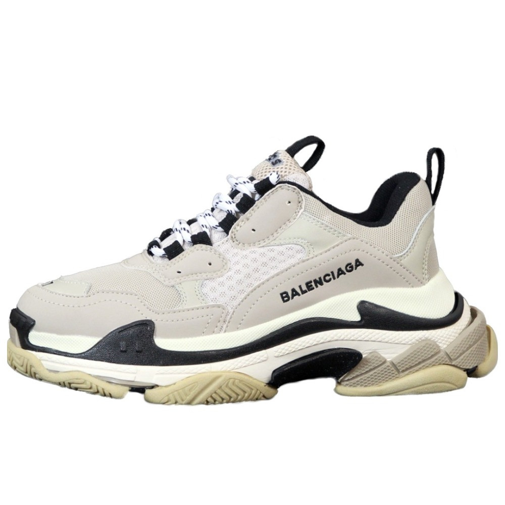 Жіночі кросівки Balenciaga Triple S, сірі шкіряні кросівки баленсіага тріпл с баленсіяга, фото 1