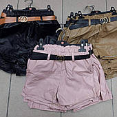 Дитячі шорти для дівчаток зі шкірозамінника гуртом