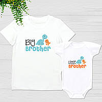 Парные футболки Family Look с принтом "Big brother and Little brother" Push IT