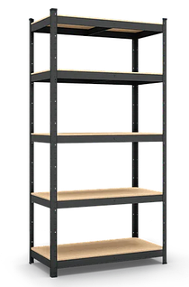Стелаж з полицями 1800х900х500мм, 200кг, 5 полиць з ДСП/МДФ фарбований для дому, балкону, комори